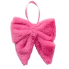 Boltze home Kerstdecoratie>Strik Bowy fluffy roze 17x20cm