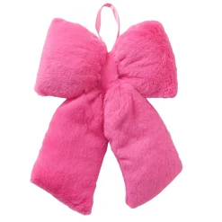 Boltze home Kerstdecoratie>Strik Bowy fluffy roze 38x34cm