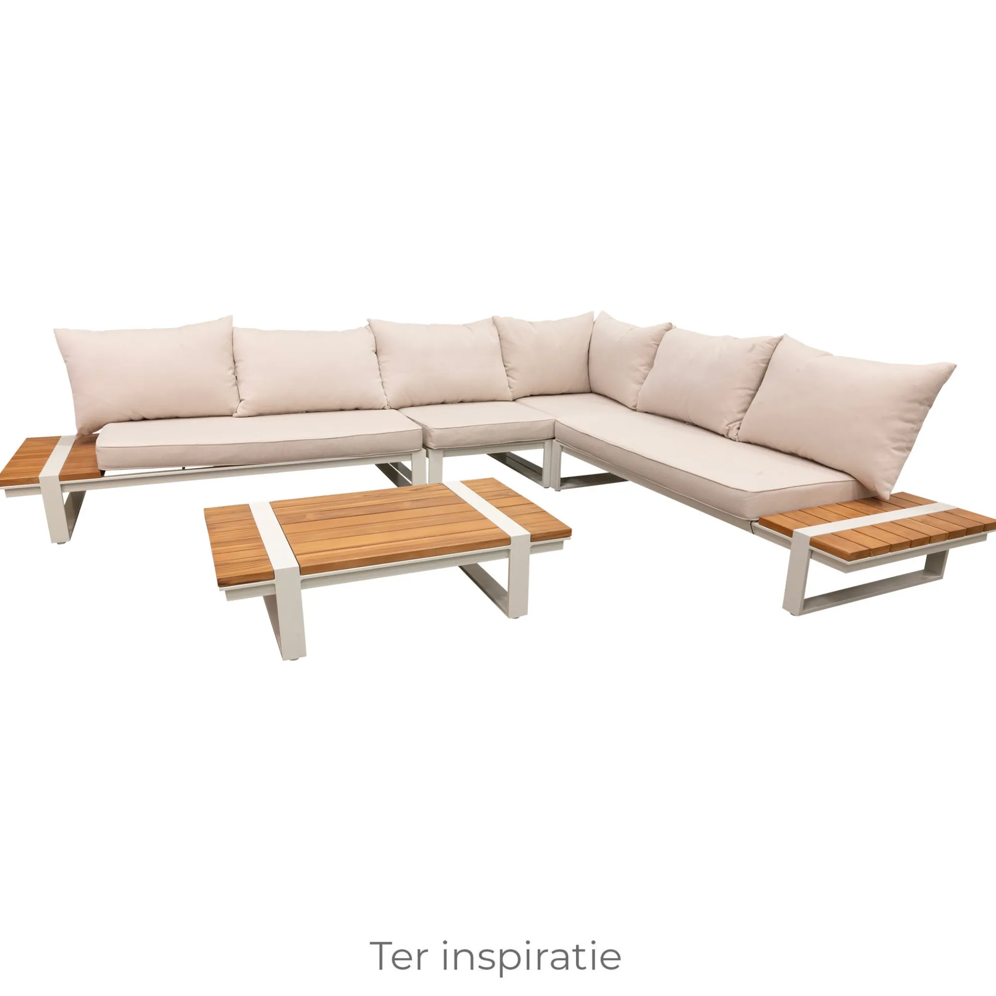 Bois le Duc Tuintafels|Loungesets>Tafel Frullo 110x65cm creme
