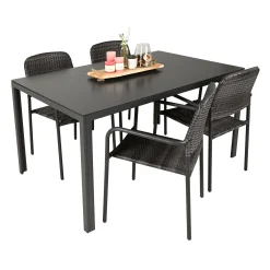 Bois le Duc Tuintafels>Tafel Lancio 150x90 cm Antraciet