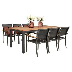 Bois le Duc Tuintafels>Tafelframe Tavola 197x97 cm Antraciet