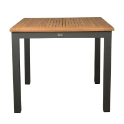 Bois le Duc Tuintafels>Tafelframe Tavola 87x87cm antraciet met