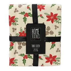 Decoris Kerstdecoratie>Tafelkleed 180 x 140 cm rood wit