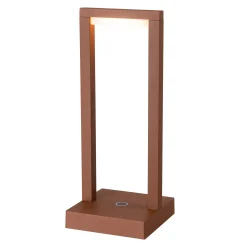 Diamant Binnenverlichting>Tafellamp Fiorana LED oplaadbaar bruin