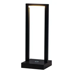 Diamant Binnenverlichting>Tafellamp Fiorana LED oplaadbaar zwart