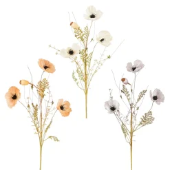 Mica Decorations Kunstplanten En Kunstbloemen|Kerstdecoratie>Tak klaproos 76 cm