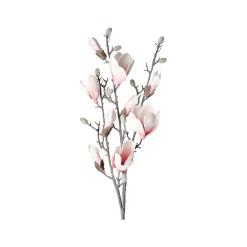 O'malley Kunstplanten En Kunstbloemen>Tak magnolia katje roze 87 cm