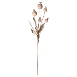 O'malley Kunstplanten En Kunstbloemen>Tak papaver 105 cm