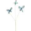 Mica Decorations Kunstplanten En Kunstbloemen>Tak vlinder blauw 75 cm