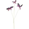 Mica Decorations Kunstplanten En Kunstbloemen>Tak vlinder paars 75 cm