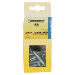 Lotus Bouw>Tapbout met moer M6 x 30 mm 12st.