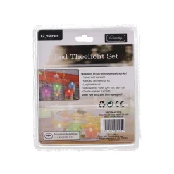 O'malley Kaarsen>Theelicht LED onder water 12st. multi