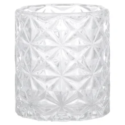 Kaarsen>Theelichthouder glas 8 cm transparant