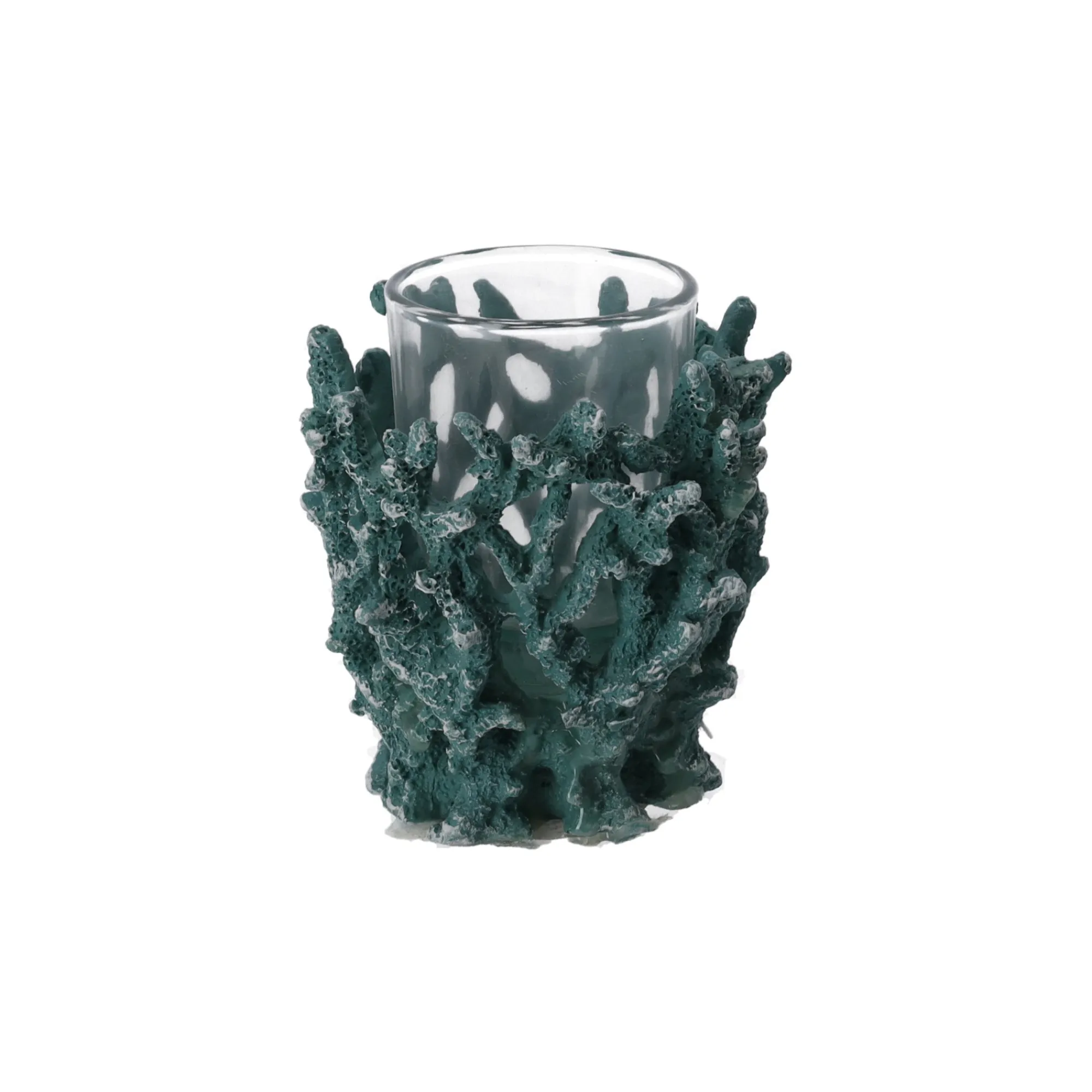 Natural Collections Kaarsen>Theelichthouder koraal 8 cm blauw
