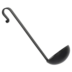 O'malley Kaarsen>Theelichthouder lepel zwart 26 cm