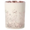 Kaarsen>Theelichthouder pink garden 10 x 12 cm