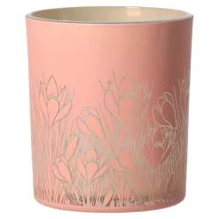 Van Cranenbroek Kaarsen>Theelichthouder pink garden 8 x 10 cm