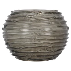 Natural Collections Kaarsen>Theelichthouder van glas grijs/groen, 10 x 10 x 8 cm...