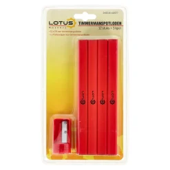 Lotus Handgereedschap>Timmermanspotloden 12st +slijper