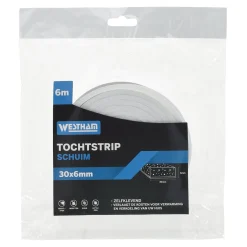 Westham Woondecoratie>Tochtstrip zelfklevend schuim 30 x 6 mm
