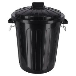 Curver Opbergen>Ton met deksel zwart 23l