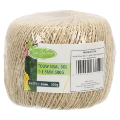 Bel Garden Moestuin>Touw sisal bol 1-1,5mm 500g