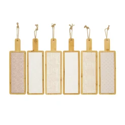 Natural Collections Woondecoratie>Tray keram wit roze 42x12cm