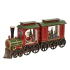 O'malley Kerstdecoratie>Trein met wagon glitter 48 cm