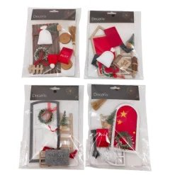 Decoris Kerstdecoratie>Triplex set 24 cm