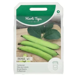 Horti Tops Moestuin>Tuinbonen driemaal wit 100g