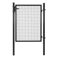 Bel Garden Afrastering>Tuinpoort 80 x 100 cm zwart met slot