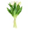 O'malley Kunstplanten En Kunstbloemen>Tulp sil touch 32 cm wit