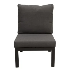 Bois le Duc Loungesets>tussenstuk Brozzi zwart + kussens