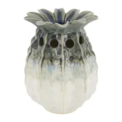 Natural Collections Vazen En Potten>Vaas ananas keramiek grijs 19 x 19 x 25 cm