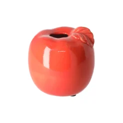 Natural Collections Vazen En Potten>Vaas appel keram rood 9 cm