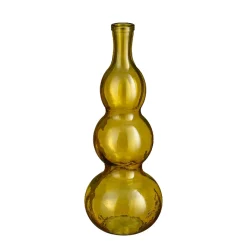 Mica Decorations Vazen En Potten>Vaas Benito recycled geel 45 x 17 cm