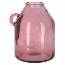 Natural Collections Vazen En Potten>Vaas glas 21 x 25 cm roze