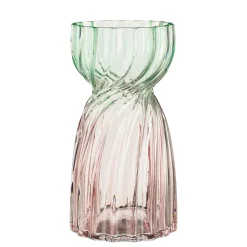 Mica Decorations Vazen En Potten>Vaas glas Alizon roze 25 x 13 cm