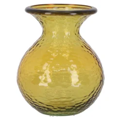 Natural Collections Vazen En Potten>Vaas glas recycle 33 cm geel