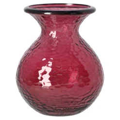 Mica Decorations Vazen En Potten>Vaas glas Verdal bordeau x 18 x 15 cm