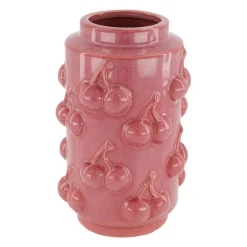 Natural Collections Vazen En Potten>Vaas kers rood 14 x 22 cm