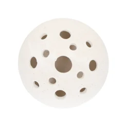 Natural Collections Vazen En Potten>Vaas porselein wit 11 x 10 cm