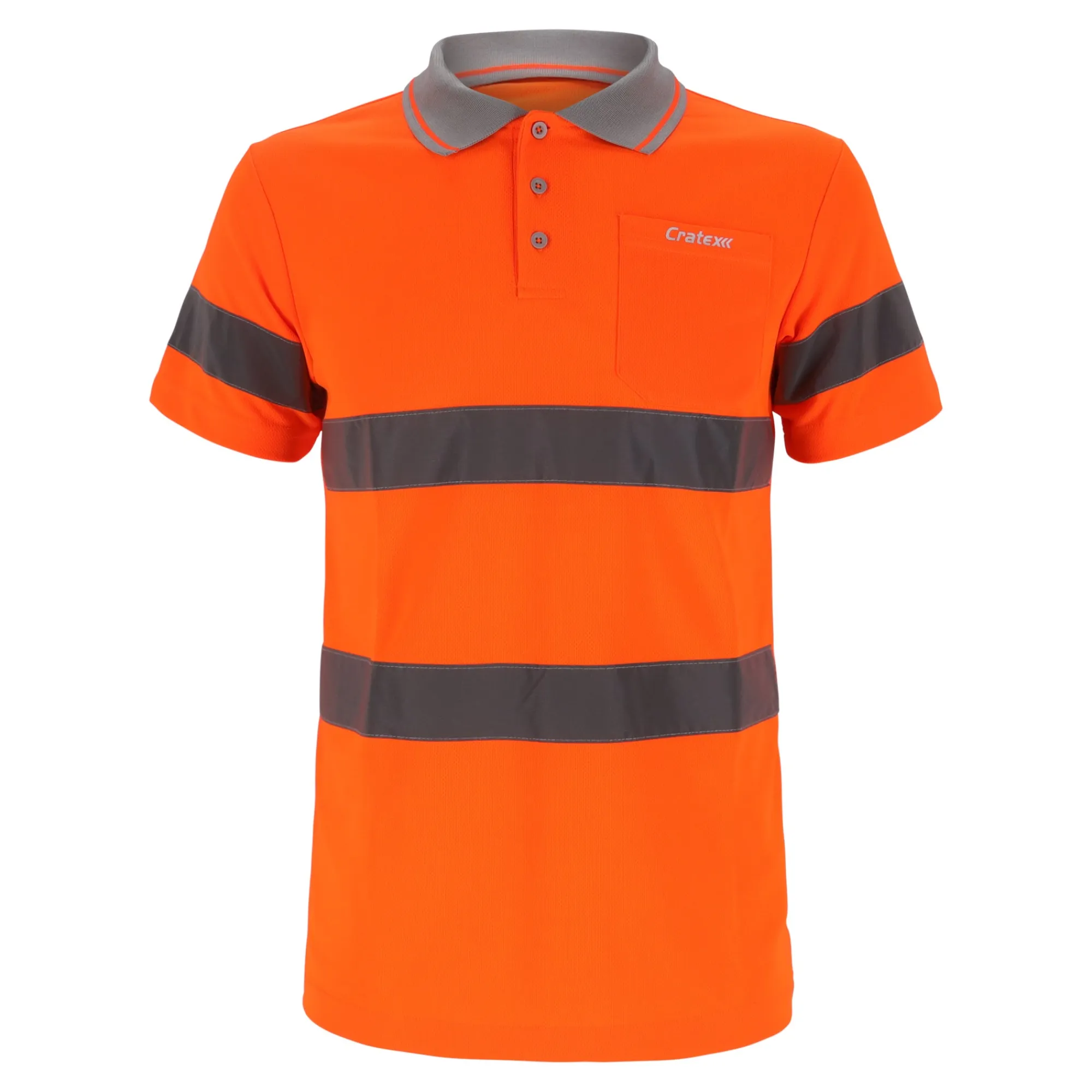 Cratex Werkshirts|Werkshirts>Veiligheidspolo Cresco oranje S