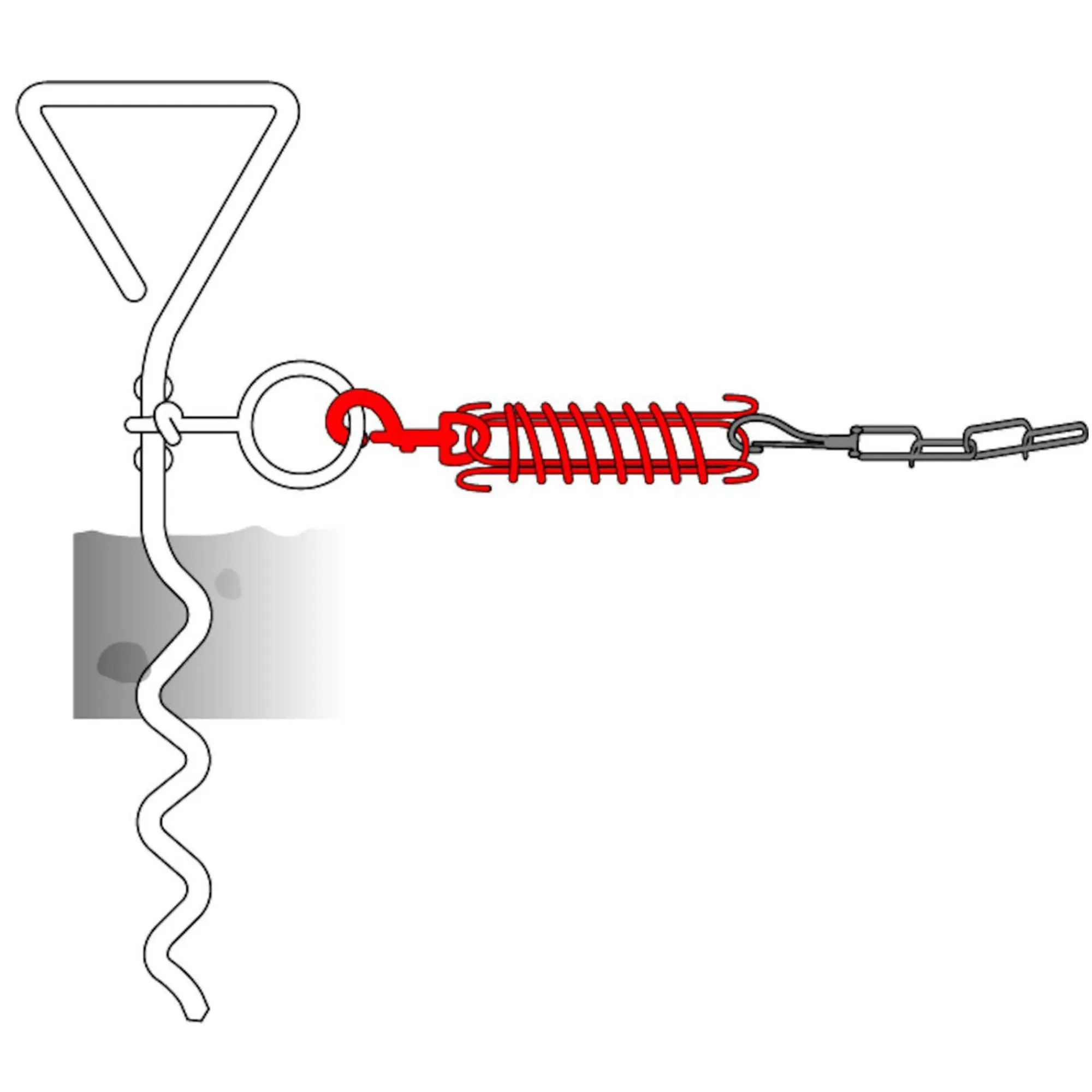 Flamingo Hondenriem>Veiligheidsveer