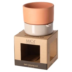 Mica Decorations Woondecoratie>Venna selfwatering planter beige 11 x 12 cm