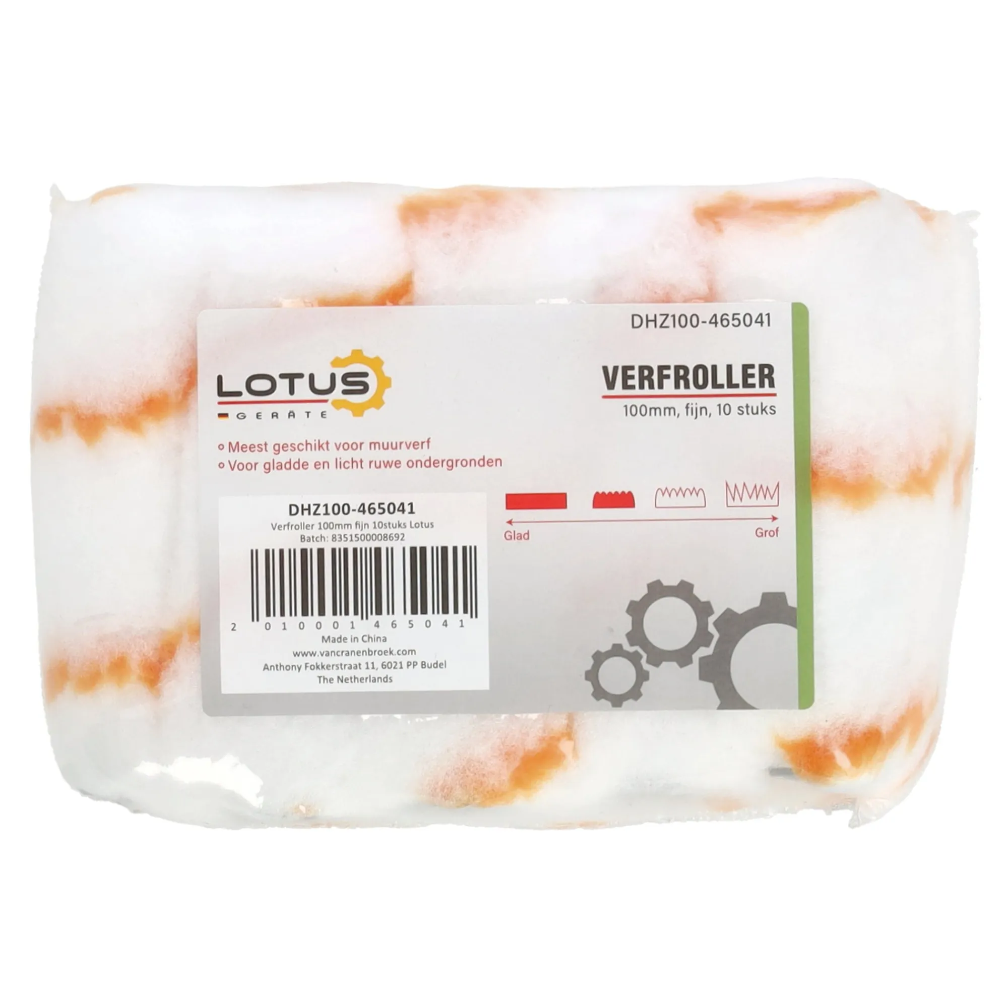 Lotus Verfspullen>Verfroller fijn 100 mm 10st.