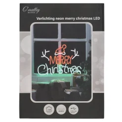 O'malley Kerstverlichting>Verlichting neon merry christmas LED