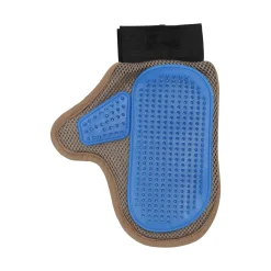 Friendly Pet Hondenverzorging>Verzorgingshandschoen+pinnen Pienna taupe/blauw FP