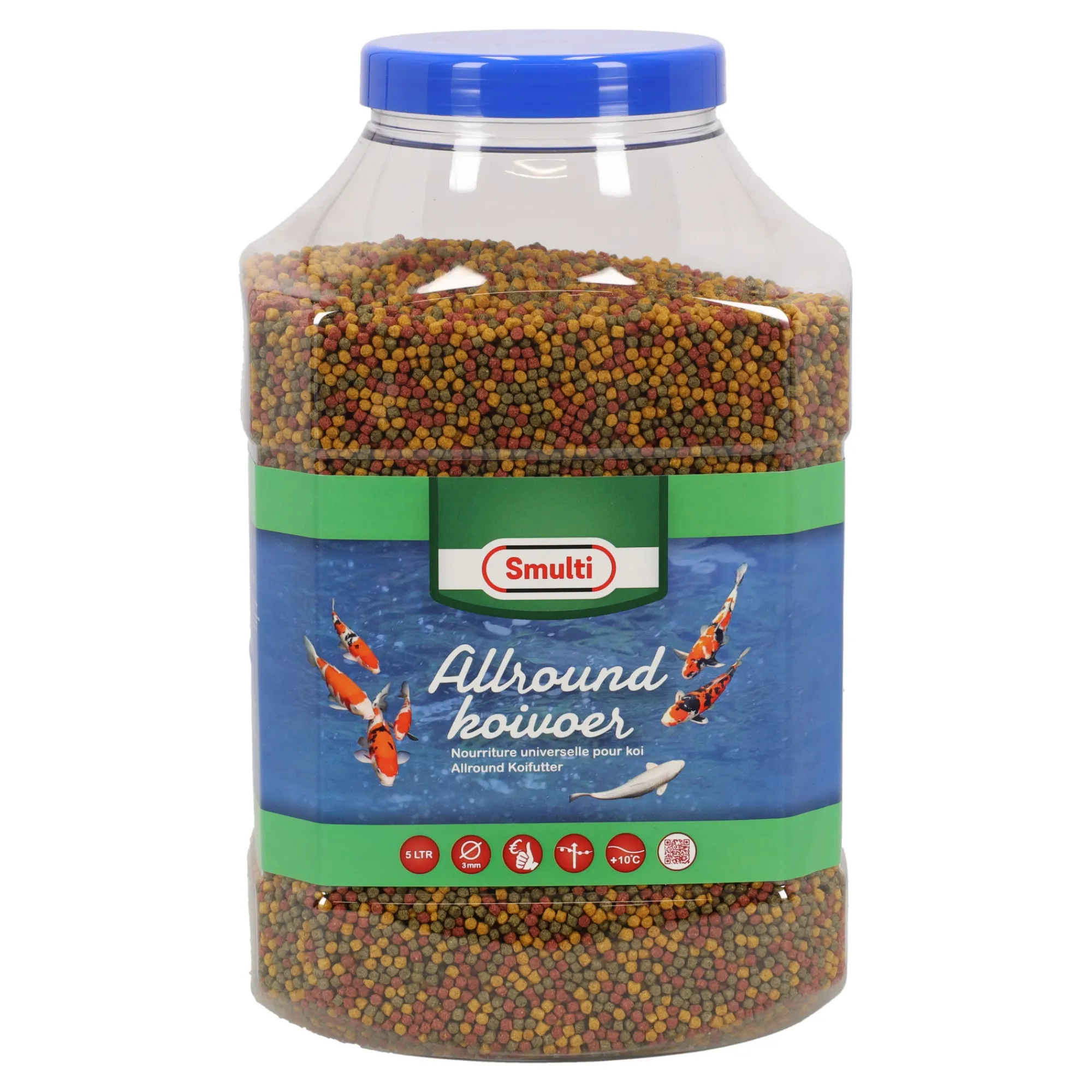 Smulti Vijver|Visvoer>Visvoer koi 3-kleur 3mm 5L