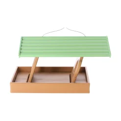 Flamingo Tuinvogels>Voederhuis Grieny bruin/groen 32x20,5x19,5cm